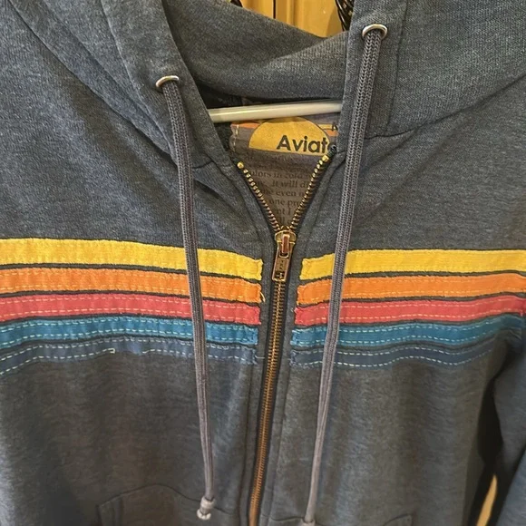 Aviator Nation zip sweatshirt size M - Picture 2 of 3